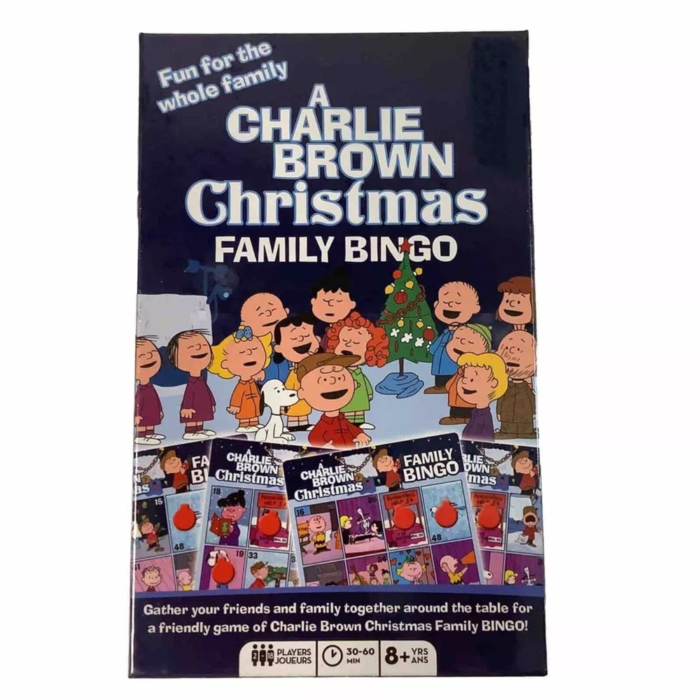 New Charlie Brown Christmas Family Bingo Game